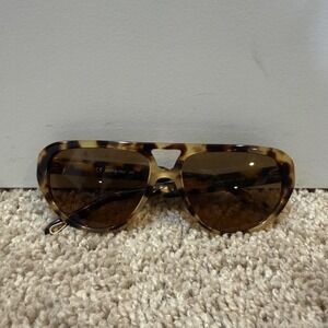 Chloé Sunglasses Womens Brown Tortoise Square Oversized 58mm CE758S Italy